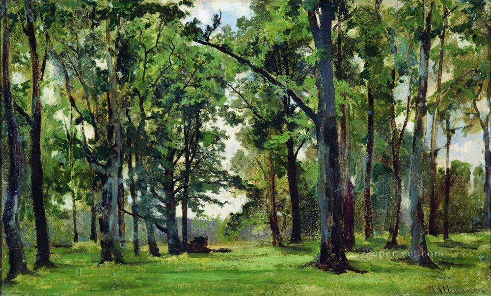 robles 1 paisaje clásico Ivan Ivanovich árboles Pintura al óleo